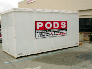 PODS storage container. 