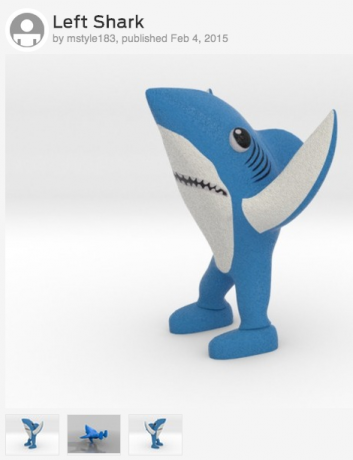 Sosa's Left Shark 3D figurine is available for download on thingiverse.com