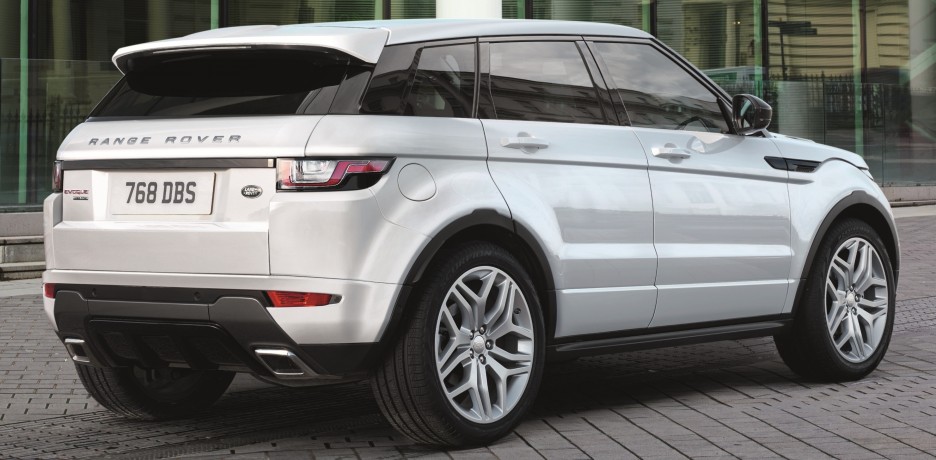 The back of the Range Rover Evoque