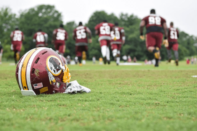 Redskins trademark helmet