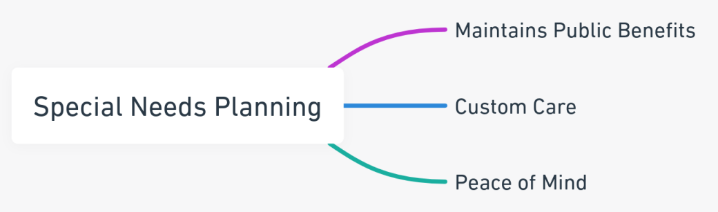 Key aspects of special needs planning in estate management.